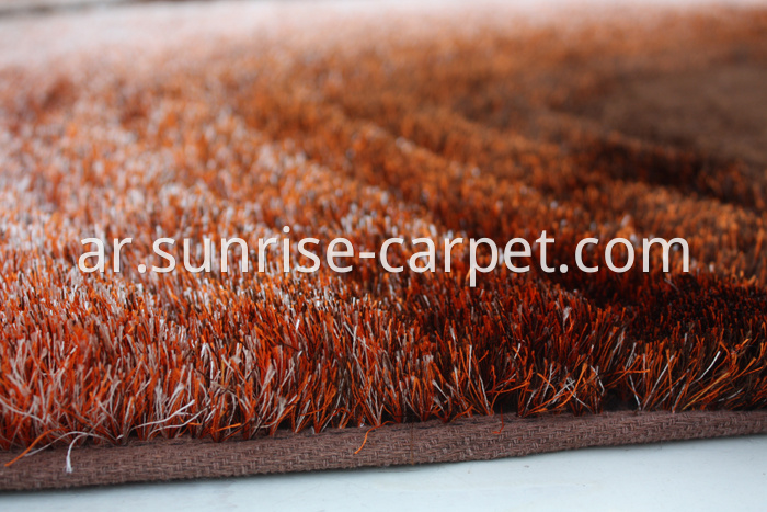 Thin Polyester Shaggy Rug with 3D Design